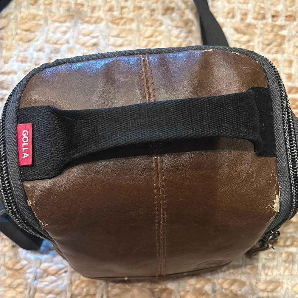 Golla Brown Leather Camera Bag